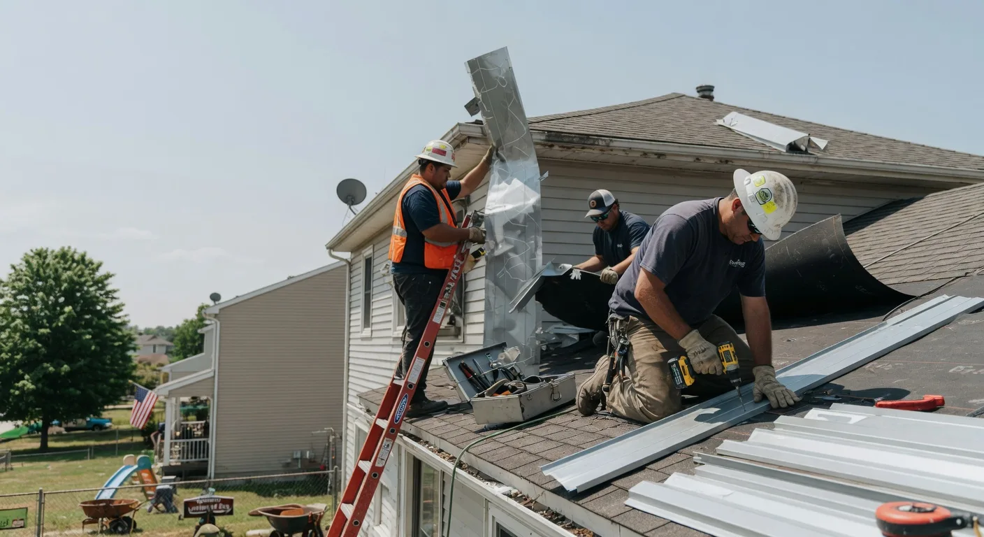 Storm Damage Metal Roof Repair in South Acworth, NH